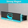 Metal 4 Pack Magnetic Spice Storage Rack Organizer for Refrigerator and Oven, Black Fridge Organizers and Storage