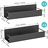 Metal 4 Pack Magnetic Spice Storage Rack Organizer for Refrigerator and Oven, Black Fridge Organizers and Storage