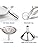 Small Funnels for Filling Bottles, 3 Pcs Stainless Steel Kitchen Funnel Set with Long Handle, Food Grade Mini Metal Funnel for Transferring Oil Liquid, Easy Cleaning with a Brush