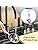 Small Funnels for Filling Bottles, 3 Pcs Stainless Steel Kitchen Funnel Set with Long Handle, Food Grade Mini Metal Funnel for Transferring Oil Liquid, Easy Cleaning with a Brush